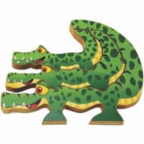 Quebra Cabeça Zoo Filhotes Jacaré - Maninho Artesanatos Quebra Cabeça Zoo Filhotes Jacaré - Maninho Artesanatos
