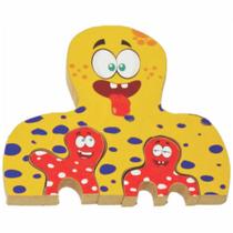 Quebra Cabeça Zoo Filhotes Polvo - Maninho Artesanatos Quebra Cabeça Zoo Filhotes Polvo - Maninho Artesanatos