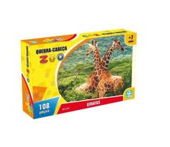 Quebra Cabeça Zoo Girafas 108 Peças Nig Brinquedos Quebra Cabeça Zoo Girafas 108 Peças Nig Brinquedos