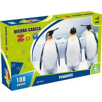 Quebra Cabeça Zoo Pinguim 108 Peças NIG Quebra Cabeça Zoo Pinguim 108 Peças NIG