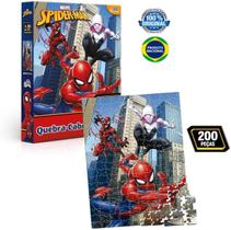 Quebra cabeças 2d - spider-man - homen-aranha - 200 peças - TOYSTER