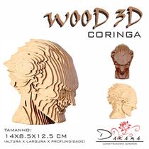 Quebra cabeças 3d cabeça coringa decoração ornamento enfeite