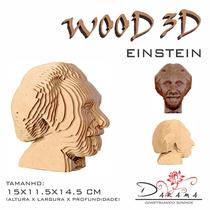 Quebra Cabeças 3D Einstein Decoração Ornamento Enfeite - Indústria Fenix