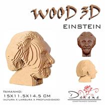 Quebra Cabeças 3D Einstein Decoração Ornamento Enfeite