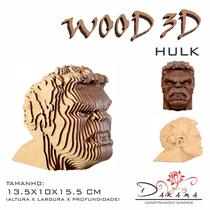 Quebra Cabeças 3D Hulk Decoração Ornamento Enfeite