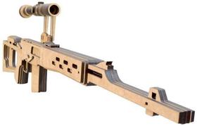 Quebra Cabeças 3D Rifle Svd Dragunov Mdf Natural- Darama