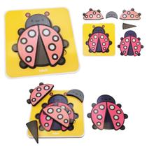 Quebra-cabecas 4 partes joaninha