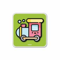 Quebra-cabeças 4 partes trem