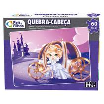 Quebra-Cabeças 60 peças Cinderela Pais e Filhos Quebra-Cabeças 60 peças Cinderela Pais e Filhos