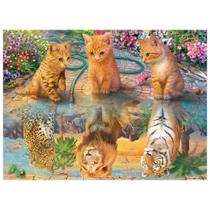 Quebra Cabeças Adoráveis Felinos 500 Peças Grow