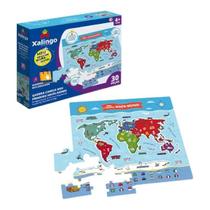 Quebra-Cabeças Brinquedo Pedagógico Meu Primeiro Mapa-Múndi - Xalingo Quebra-Cabeças Brinquedo Pedagógico Meu Primeiro Mapa-Múndi - Xalingo