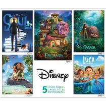 Quebra-Cabeças Ceaco 5 em 1 - Pôsteres de Filmes Disney (300-750 peças)