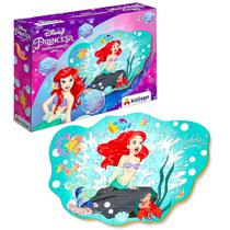 Quebra-Cabeças de Brinquedo Pequena Sereia de Madeira Infantil 60 Peças