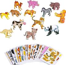 Quebra-cabeças de desenhos animados 3D Brinquedos Montessori educacionais para crianças