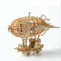 Quebra-cabeças de madeira 3D: kit de modelo de dirigível Bennama com 160 unidades Quebra-cabeças de madeira 3D: kit de modelo de dirigível Bennama com 160 unidades