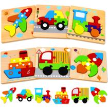 Quebra-cabeças de madeira Dreampark Montessori Learning Toy 1-4 anos