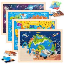 Quebra-cabeças de madeira Duchong para crianças de 2 a 6 anos com 24 peças