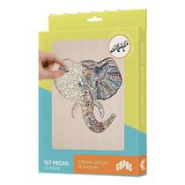Quebra cabecas de Madeira elefante 33372