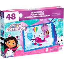 Quebra Cabeças de Madeira GabbyS Dollhouse 48 Peças Grow