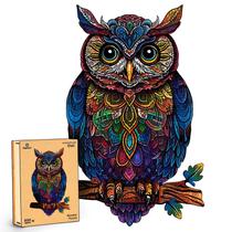 Quebra-cabeças de madeira Hopelucr Owl Animal 200 peças para adultos