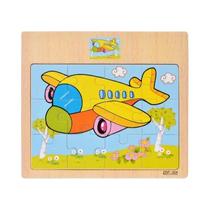 Quebra-Cabeças De Madeira Para Crianças 12/9 PCS Veículos De Desenho Animado Animais Brinquedos