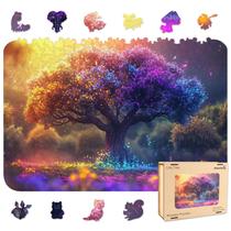 Quebra-cabeças de madeira Qiuenisray Tree of Life 200 unidades para adultos Quebra-cabeças de madeira Qiuenisray Tree of Life 200 unidades para adultos