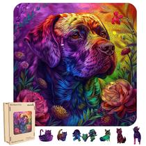 Quebra-cabeças de madeira Quienisray Colored Dog 200 peças