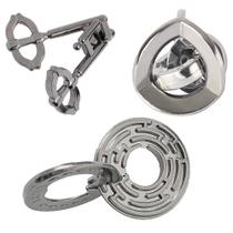 Quebra-cabeças de metal Brain Teasers PSDVAYI desbloqueiam 3 unidades para crianças/adultos