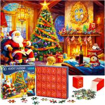 Quebra-cabeças de Natal: Calendário do Advento 2024, 1008 peças Quebra-cabeças de Natal: Calendário do Advento 2024, 1008 peças