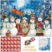 Quebra-cabeças de Natal do Calendário do Advento, 1008 peças, 2024 Quebra-cabeças de Natal do Calendário do Advento, 1008 peças, 2024