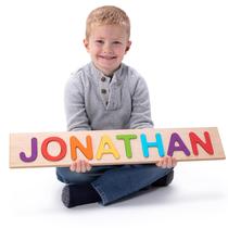 Quebra-cabeças de nome personalizados de madeira para crianças pequenas Fat Brain Toys