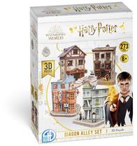 Quebra-cabeças de papel 3D Paisagem urbana 4D Harry Potter Beco Diagonal