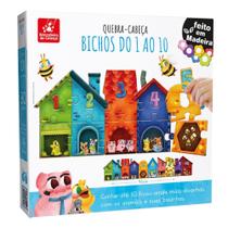 Quebra-Cabeças do 1 ao 10 Brinquedo Infantil Educativo - Brincadeira de Criança