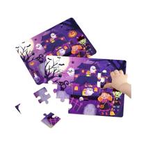 Quebra-Cabeças Educativos Montessori Para Crianças Com Tema De Animais Em Desenho Animado, Jogo