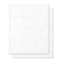 Quebra-cabeças em branco Hygloss 8,5 x 11 polegadas 12 peças x 24 Quebra-cabeças em branco Hygloss 8,5 x 11 polegadas 12 peças x 24