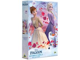 Quebra cabeças frozen 100 peças metalizado 6 anos+