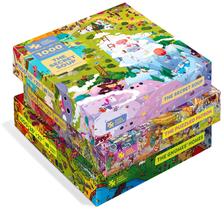 Quebra-cabeças Magic Puzzle Company, pacote com 3, 1000 peças