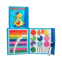 Quebra-Cabeças Magnéticos De Frações Montessori Brinquedos Educativos Para Aprendizado De Matemática
