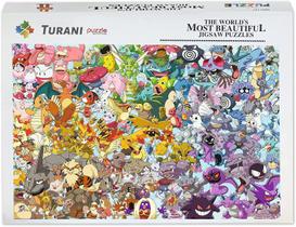 Quebra-cabeças Pokémon Turani 1000 peças - Adultos