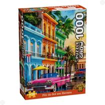 Quebra-Cabeças Por do Sol em Havana 1000 Peças 04571 - Grow