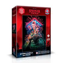 Quebra-Cabeças Stranger Things 500 pcs - Temp. 3 - Estrela Quebra-Cabeças Stranger Things 500 pcs - Temp. 3 - Estrela