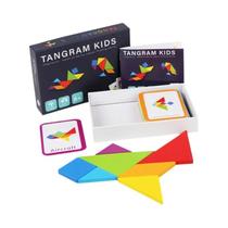 Quebra-cabeças Tangram De Madeira Para Crianças Montessori Educacional Jogos De Tabuleiro De Formas
