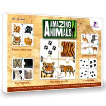 Quebra-cabeças ToyKraft Amazing Animals Match It 5-7 anos