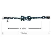 Quebra de coleira de Halloween de gato com sino, segurança ajustável