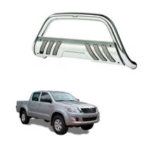 Quebra Mato Hilux 2006 2007 2008 2009 2010 Com Grade Cromo Quebra Mato Hilux 2006 2007 2008 2009 2010 Com Grade Cromo