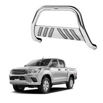 Quebra Mato Hilux 2020 2021 2022 Com Grade Cromado