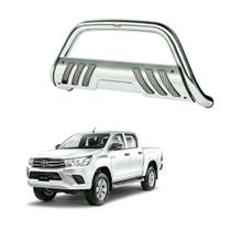 Quebra Mato Hilux 2020 2021 2022 Com Grade Cromo Quebra Mato Hilux 2020 2021 2022 Com Grade Cromo