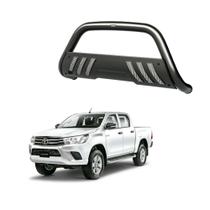 Quebra Mato Hilux 2020 2021 2022 Com Grade Preto