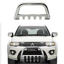 Quebra Mato L-200 Triton com Protetor Cromado