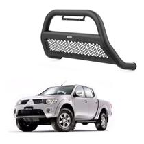 Quebra Mato L200 2008 2009 2010 2011 Com Grade Preto Quebra Mato L200 2008 2009 2010 2011 Com Grade Preto